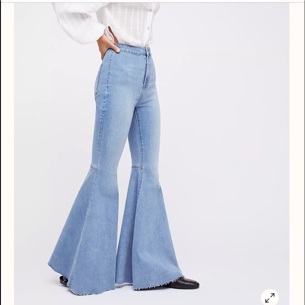 Free people float on flare jeans